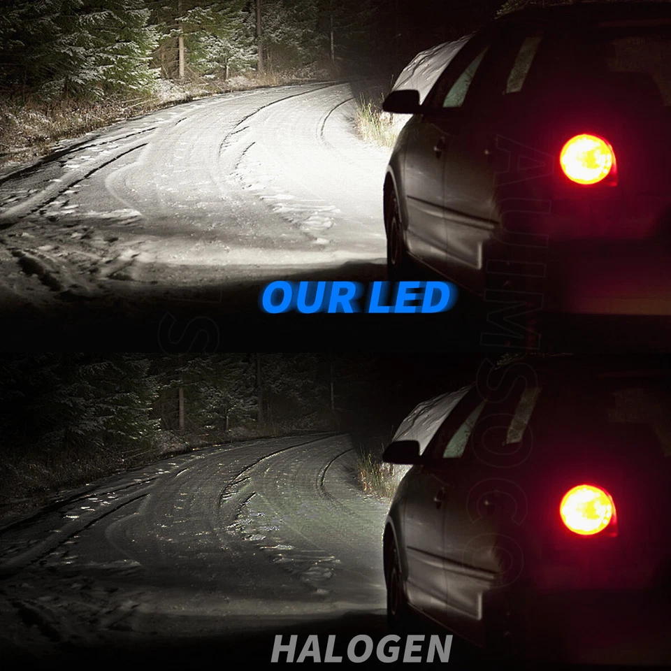 For Volvo 850 1994 1995 1996 1997 LED Headlight Bulbs Conversion Kit Xenon White - Image 4 of 4