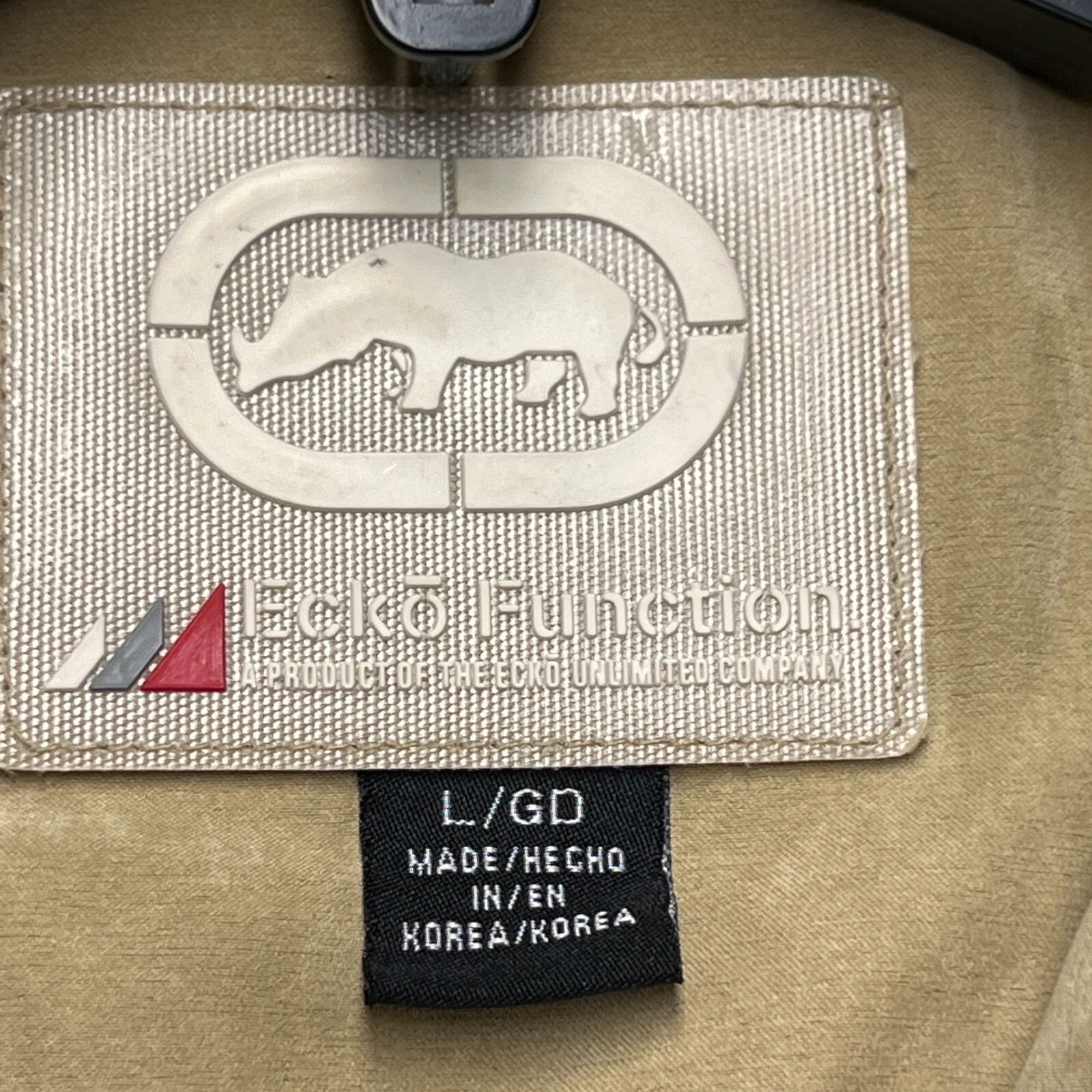 Ecko Function Jacket Coat Mens Large Beige Tan Fa… - image 12