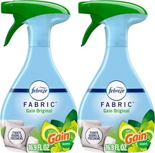 Febreze Odor-Fighting Fabric Refresher with Gain, Original, 16.9 fl oz,Pack of 2