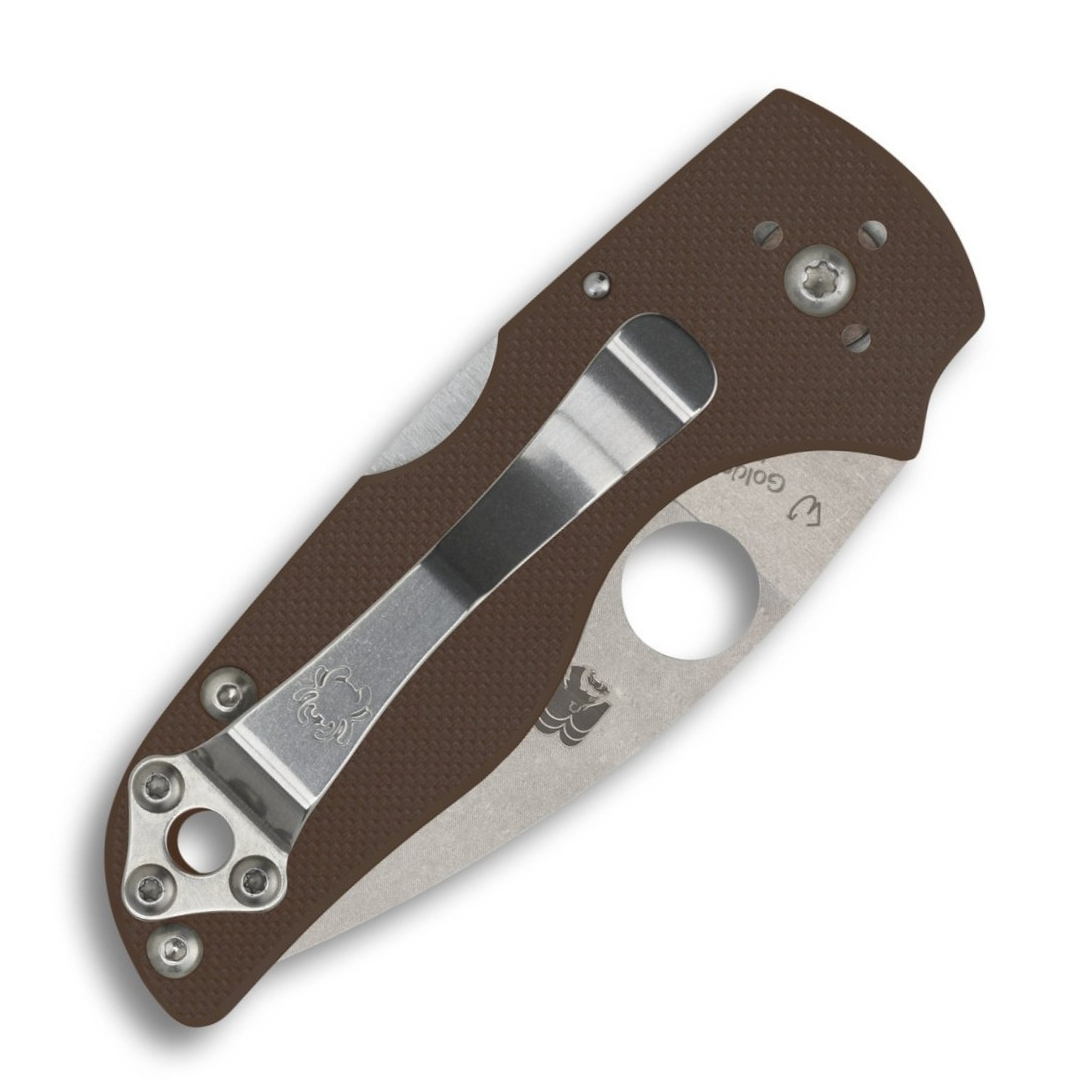 Spyderco Lil' Native LOCKBACK Sprint Run CPM-15V Blade Brown G10