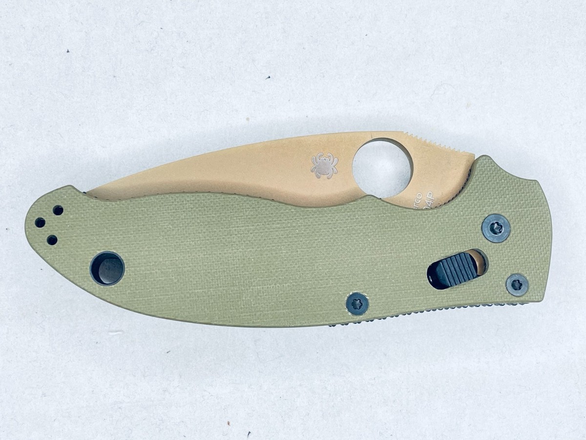 RARE Spyderco Manix 2 OD Green G10 204P C101GODFDE2REC5