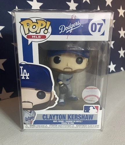 Funko Pop! MLB Clayton Kershaw Los Angeles Dodgers  #07 Away Jersey New Vaulted