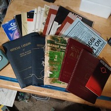 Large lot of 17 Vintage Watch Catalogs and Ma...