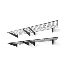 CAPHAUS Garage Shelving Wall Mounted 72x18 Inch, Heavy Duty Metal Wall Shelve...