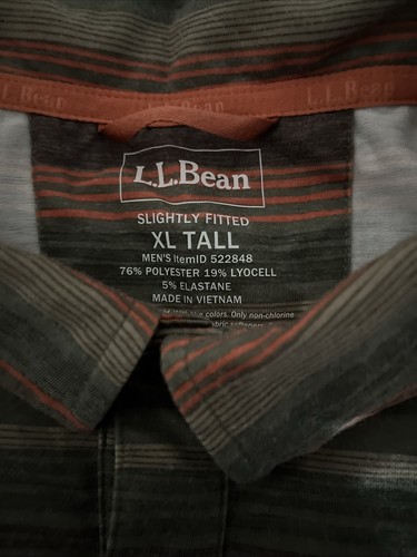 LL Bean Mens Slightly Fitted Polo (size XL TALL) - Picture 3 of 6