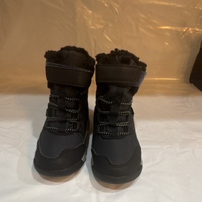 Merrell Snow Crush ML266130 Kids Waterproof Insulated Black Winter Boots Size 8