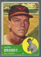 1963 Topps - Jackie Brandt #65 Orioles