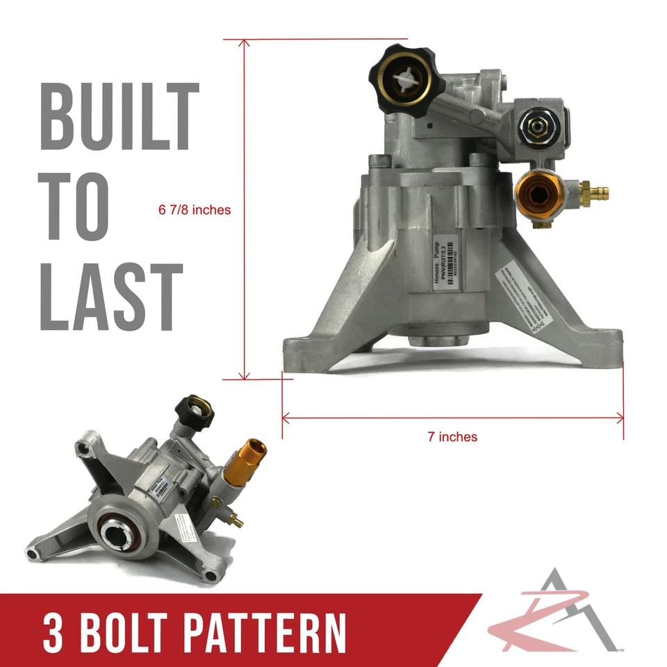 BOMBA LAVADORA A PRESIÓN VERTICAL 7/8" eje 2800 PSI para Husky, Ryobi 308653006 Foto 3 de 4