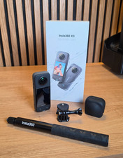 Insta360 X3 Camera **Lens Cover  + Invisible stick + Go Pro Mount**