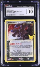 CGC 10 Umbreon Celebrations 17/17 Classic Collection Pokemon Card Gold Star 2021