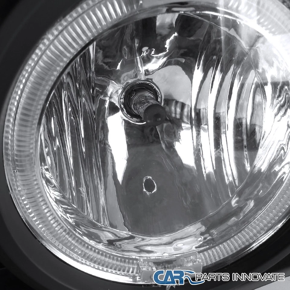 Fits 2005-2009 Ford Mustang V6 Black Front Hood Grille w/ Clear Fog Lights 05-09 - Image 3 of 4