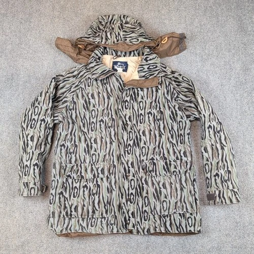 Vintage Woolrich Camo Shadow Bark Jacket  1980s Men's  Large Hunting gortex - product listing photo