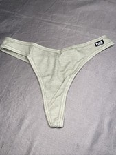 New Victoria s Secret Pink Green Ribbed Thong 2019