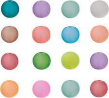 Colorful 500Pcs Frosted Glass Beads 10mm - Ideal for Necklaces and Bracelets