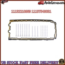 For BMW 335i 435i 535i N55 N54 Engine Oil Pan Gasket w/ Engine Oil Pan Bolt Kit 