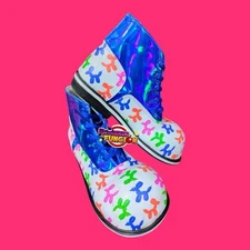 Mexican Professional Blue Dog Clown Shoes Zapato Para Payaso Made In Mexico