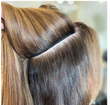 Grey Blonde Double Drawn Russian Human Hair Genius Weft Hair Extension 100G