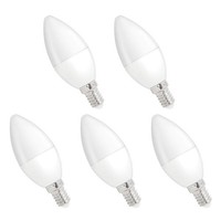 Spectrum E14 Led-Lampe B35 6W 500Lm 4000K Neutralweiß 5 StüCk Dimmbar