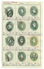 US Fancy Cancels & Numbers Postal Stationery U311 Cut Squares Collection Stamps