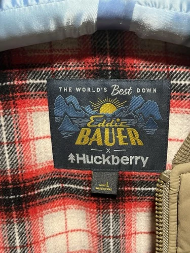 Eddie Bauer x Huckberry The Skyliner Waxed Jacket - Size L- Khaki image 3