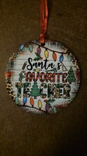 favorite teacher santas fav Cute Ornament Christmas Gift Idea