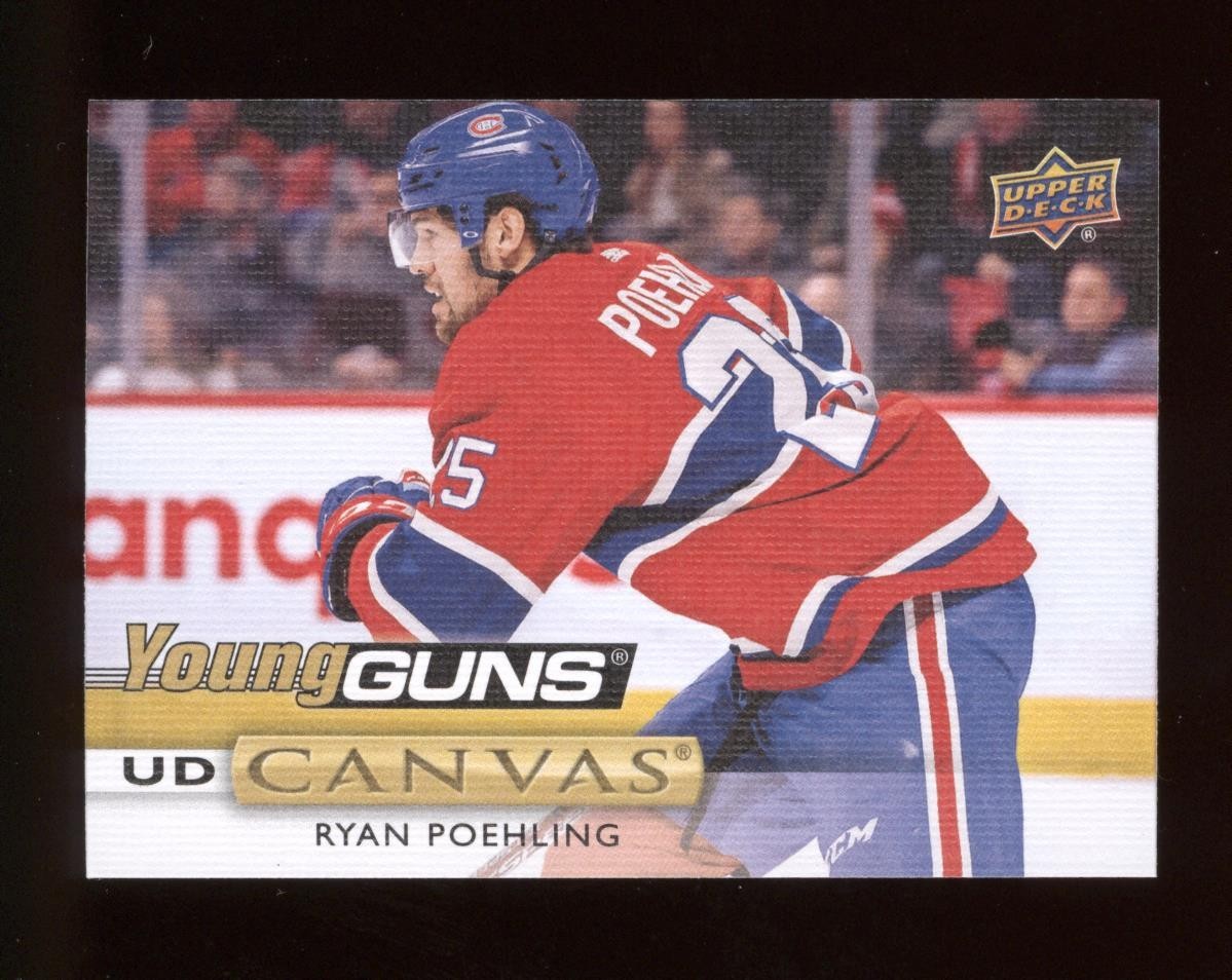 2019-20 UPPER DECK YOUNG GUNS UD CANVAS RC #C226 RYAN POEHLING
