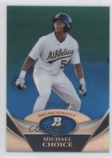 2011 Bowman Platinum Prospects Blue 16/199 Michael Choice #BPP43 1v3