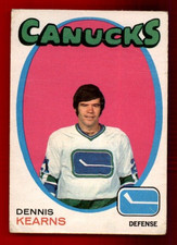 1971-72 O-Pee-Chee #231 Dennis Kearns RC VG