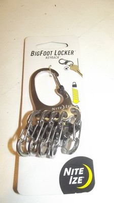 Nite Ize Bigfoot Locker Key rack Stainless NEW SUPER NEAT ST15B