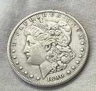 1890 CC Morgan Silver Dollar Lightly Cleaned
