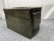 Vintage US Military .30 Caliber M19A1 Ammo Can Steel Storage Box