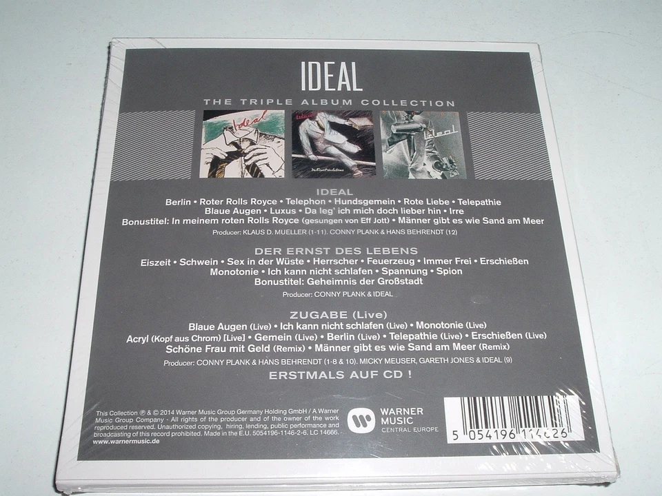 IDEAL - THE TRIPLE ALBUM COLLECTION - 3 CD Compilation Reissue Remastered (2014) - Bild 2 von 2