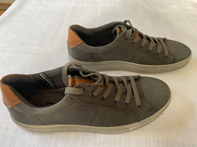 ECCO KYLE Mens Sneakers Nubuck Dark gray lace-up, Size 8-8.5  display picture 3