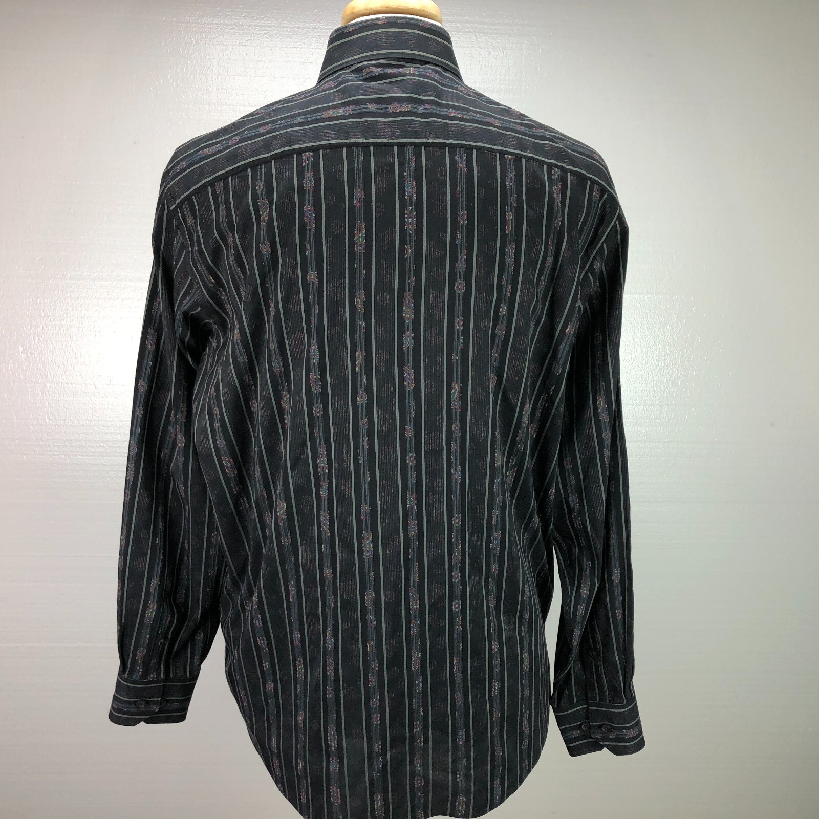 Bugatchi Uomo L Multicolor Stripes Button Front L… - image 4