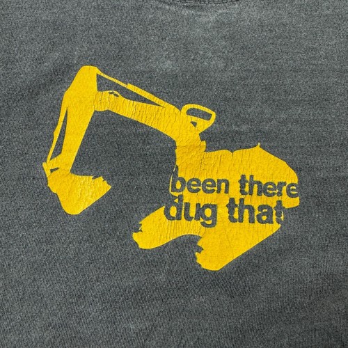 Caterpillar CAT Boys Small T-Shirt Gray Been There Dug That Excavator Graphic - Picture 2 of 9