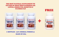 LOWER HIGH TRIGLYCERIDES REMOVER  FLUSHER  SUGAR DOWN MADE IN USA