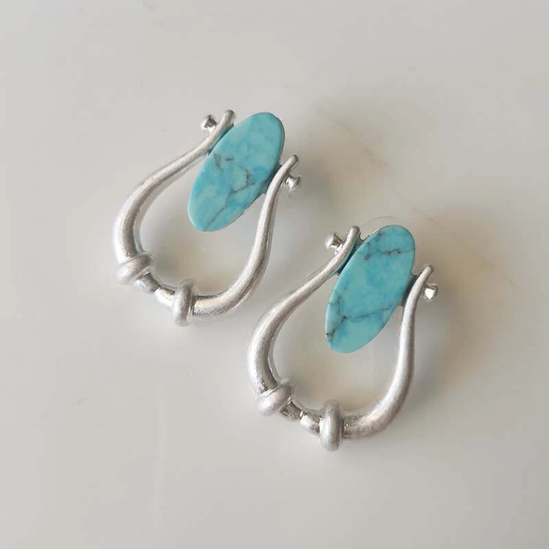 New Robert Lee Morris Floral Stud Earrings Gift Vintage Women Party Jewelry - Image 2 of 3