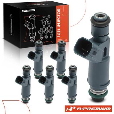 6Pcs Black Fuel Injector for Mazda MPV 2002-2006 6 2003-2008 V6 3.0L AJ5113250