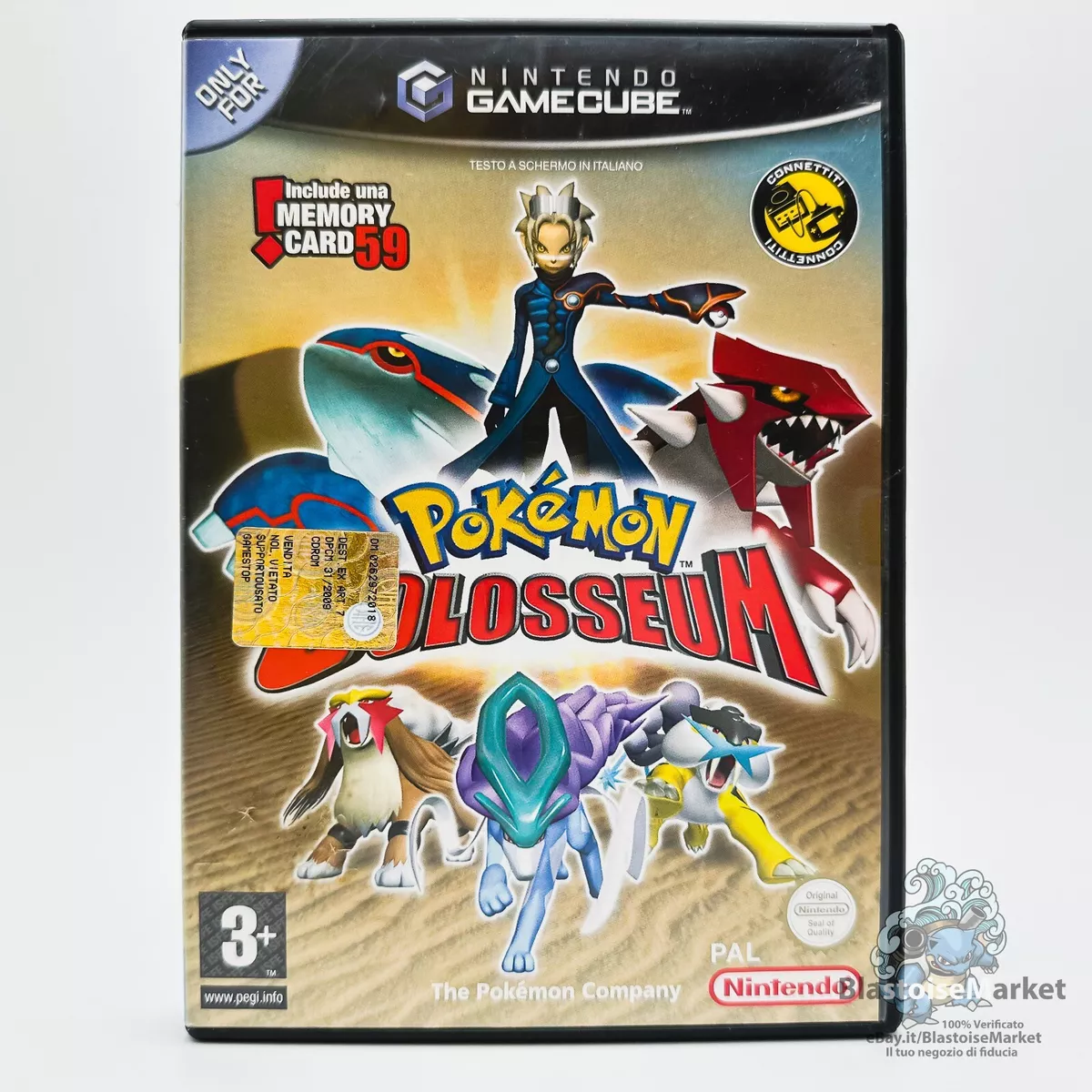 POKEMON COLOSSEUM NINTENDO GAMECUBE WII PAL ITALIANO