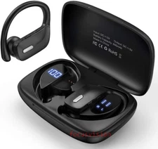 Bluetooth 5.0 Headset Wireless Earphones Stereo Noise Reduction Sport Ear-hook