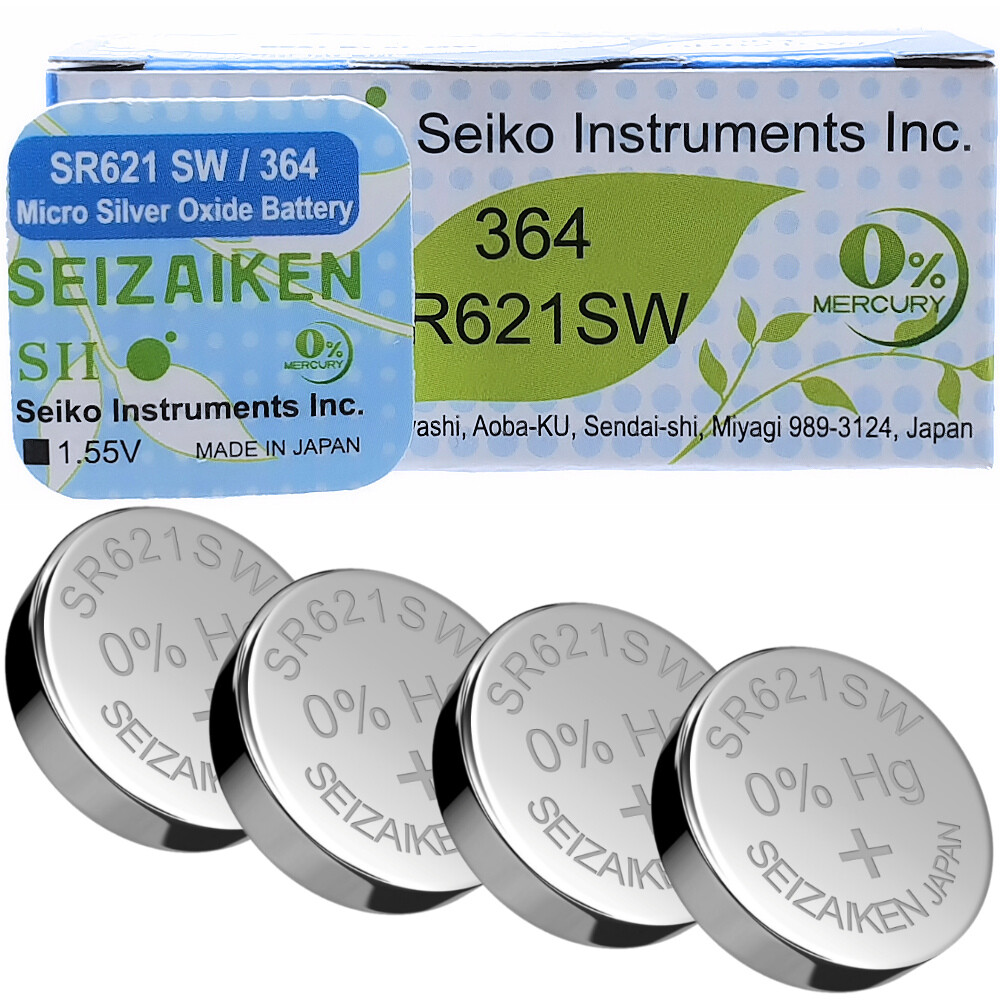 LiCB 20 Stück SR621SW Uhrenbatterie, 364 1,5V Knopfzelle Batterien V364