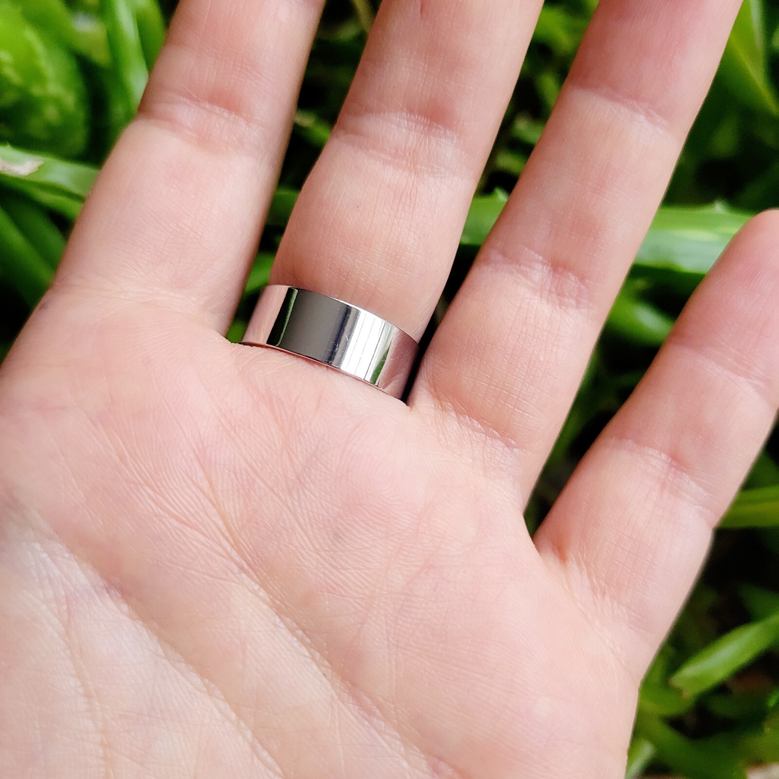 New Classic Silver Simple Ring Band, size 7.25 | eBay