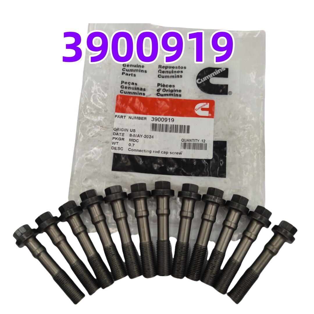 12PCS Connecting Rod Bolts 3900919 Fit For 1989-2002 Cummins Dodge 5.9L ...