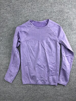 Fabletics Washed Compression Top Women's M Violetta Sync Seamless Activewear