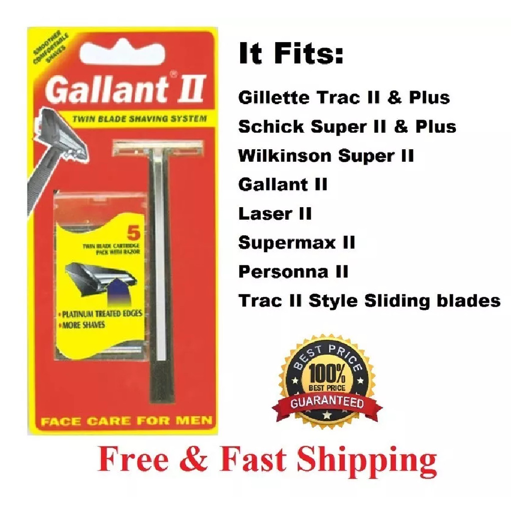 Shaving Razor Compatible with Gillette Trac II Twin Blade Shaving Razor For Men