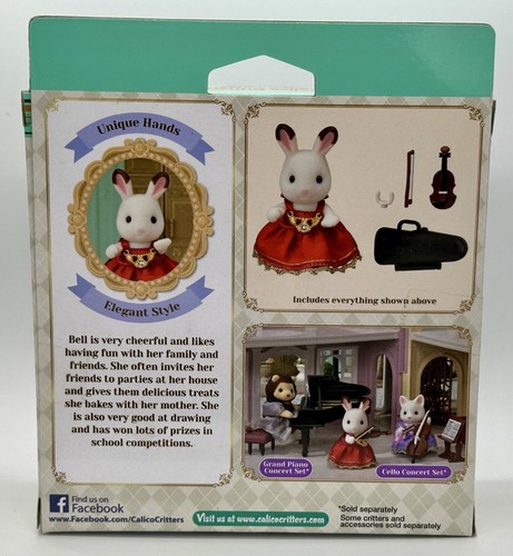 Sylvanian Families Calico Critters Town Violin Concert Set Bell Hopscotch Rabbit - Picture 5 of 9