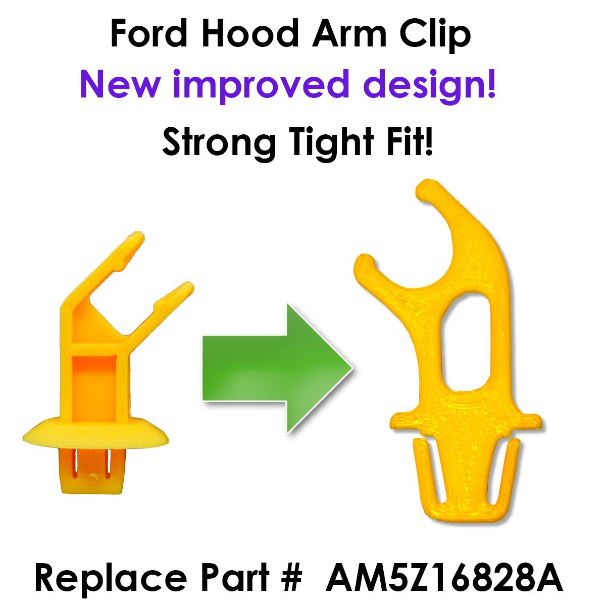 Car Hood Support Arm Prop Rod Holder Retainer Clip for Ford Focus