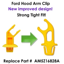 Car Hood Support Arm Prop Rod Holder Retainer Clip for Ford Focus Escape