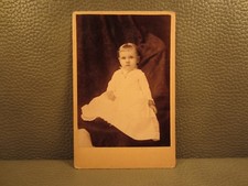 Victorian Antique Cabinet Card Photo of a Baby Girl, Infant, Child