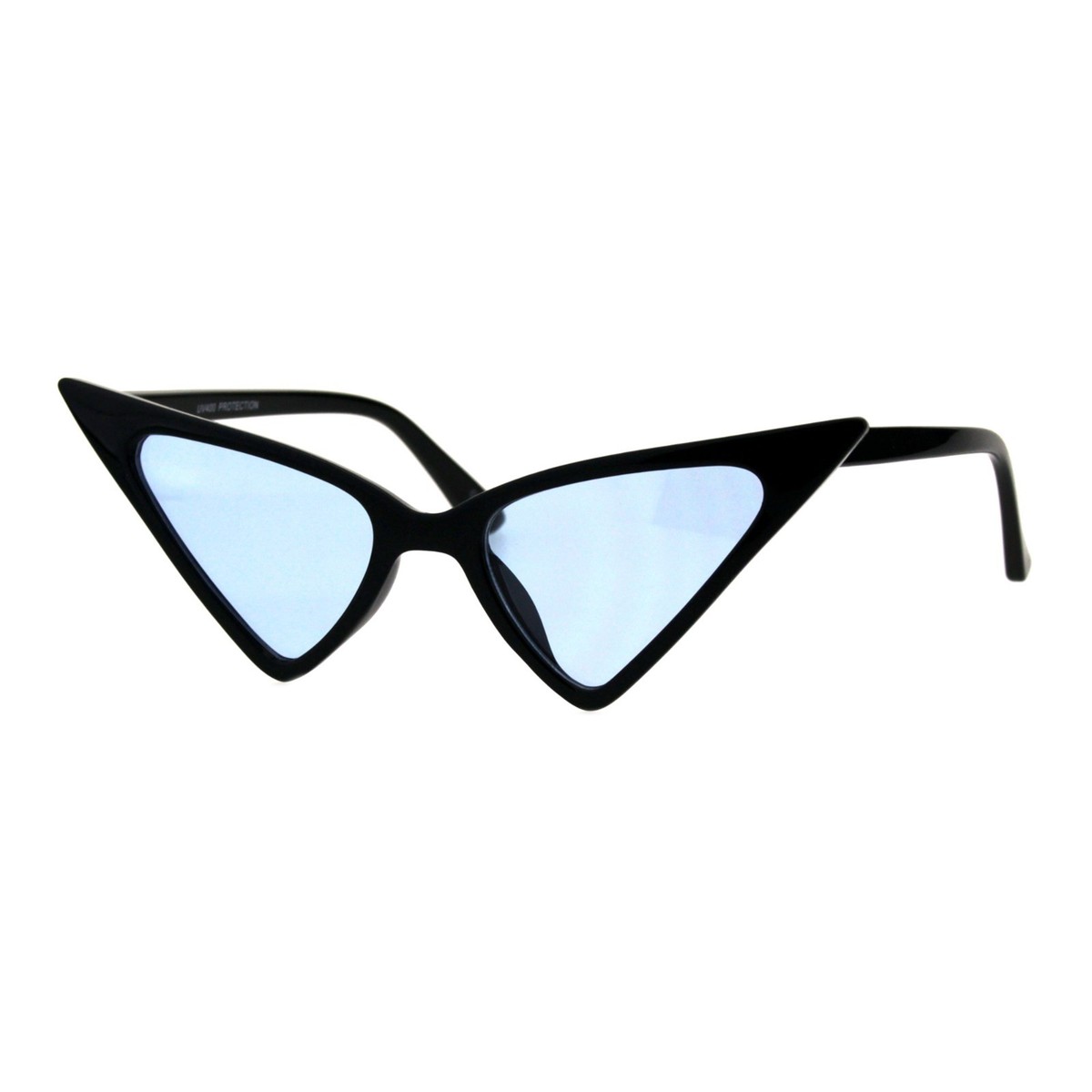 Pointy Triangle Cateye Sunglasses Womens High Fashion Color 